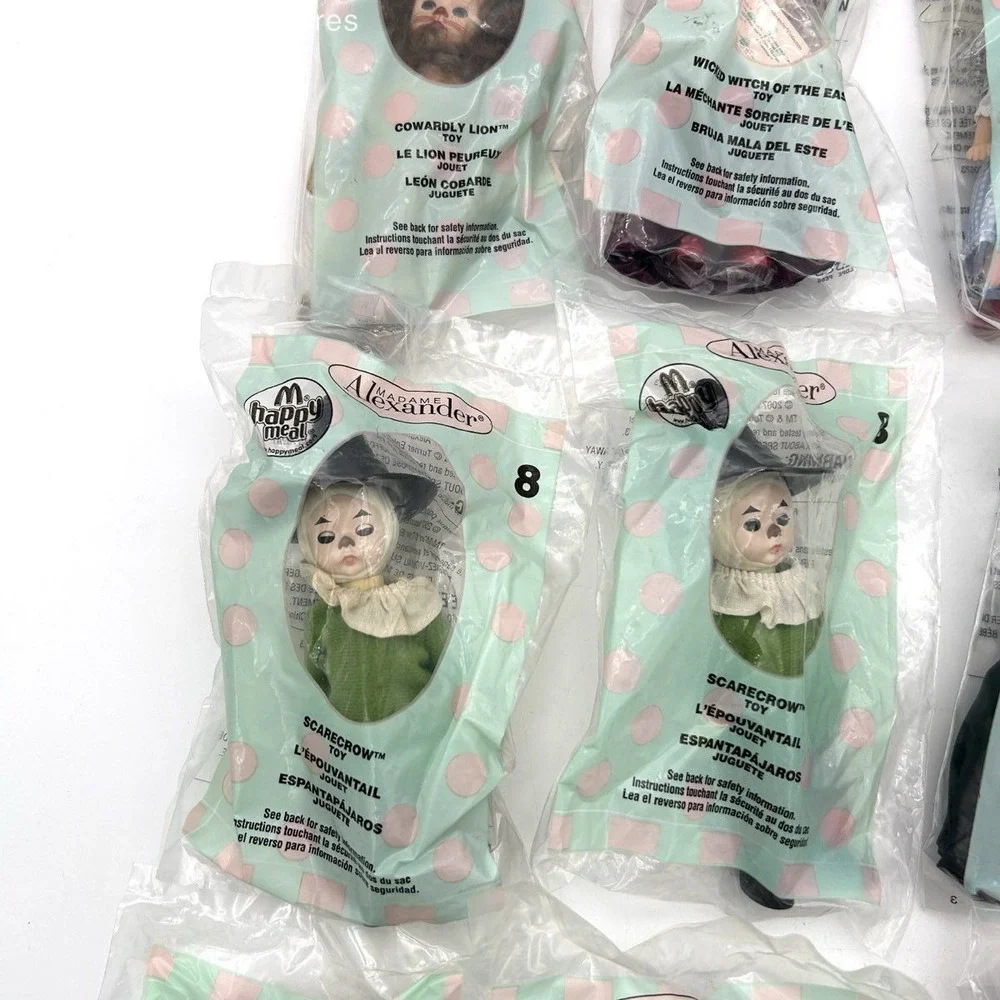 Madame Alexander McDonald's Happy Meal Doll Lot Wizard of Oz 9 Pieces 2007 New